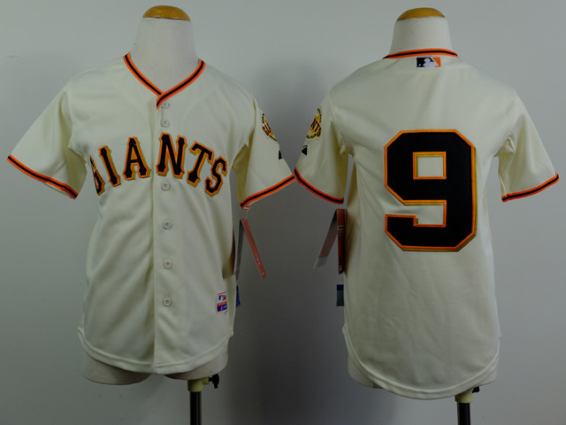 Youth San Francisco Giants #9 Williams Cream MLB Jerseys->->Youth Jersey